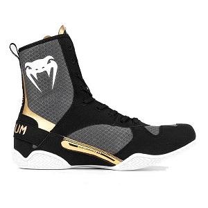 Venum - Boxing Shoes / Elite / Black-White-Gold / EU 43